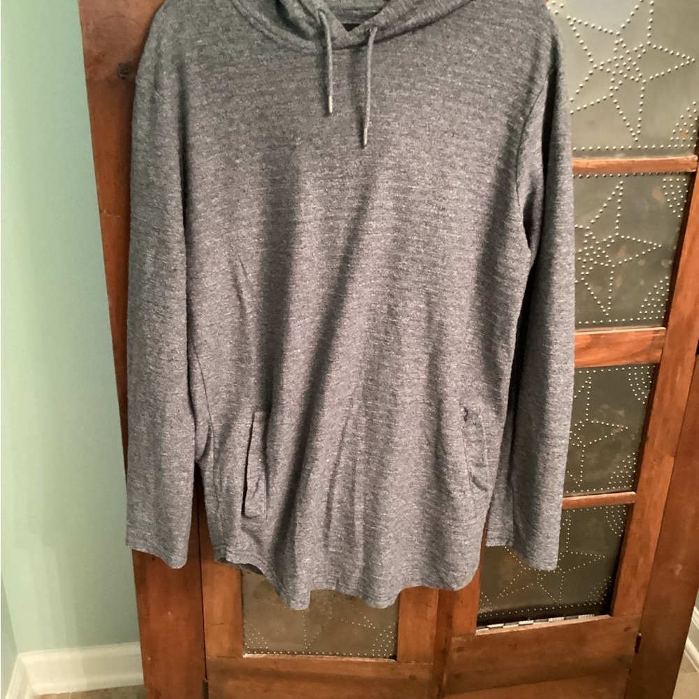 Pacsun gray longer fit hoodie
